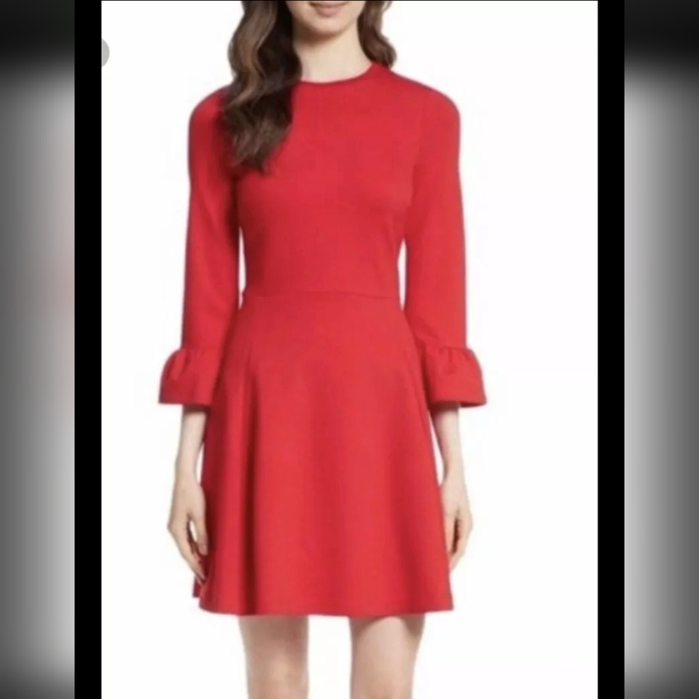 Ronni nicole women's 3/4 Sleeve Red Sheath Dress Size 6